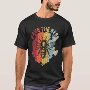 Save The Bees Environmentalist Bees Retro Style 1 T-Shirt