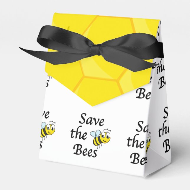 Save the Bees Favour Box (Front Side)