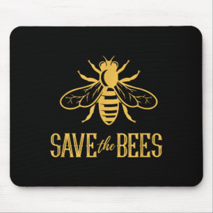 Save The Bees -Flowers Hives Earth Day Environment Mouse Pad
