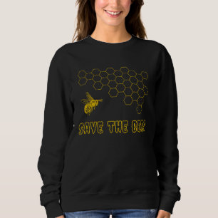 Save The Bees Goth Emo Environmentalist Black and Sweatshirt