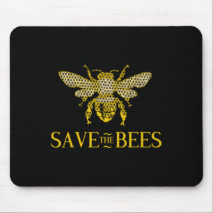 Save The Bees Honeycomb Distress Mouse Pad