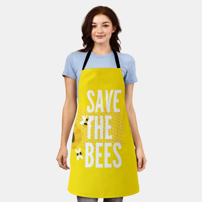 SAve The Bees HONEYCOMB Honey POT Apron (Worn)