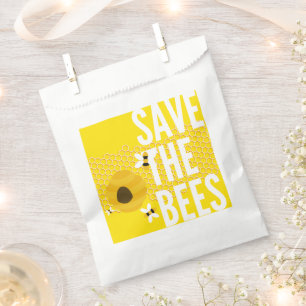 SAve The Bees HONEYCOMB Honey POT Favour Bag