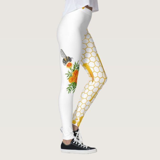 Save The Bees, Honeycomb  Leggings (Right)