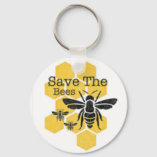 Save The Bees Key Ring