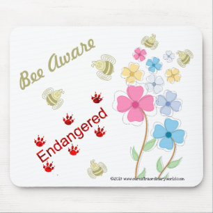 Save the Bees Mouse Pad