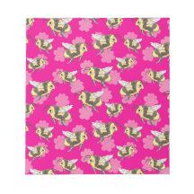 Save the Bees on Pink background notepad