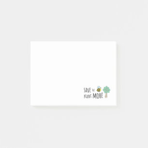 Save the Bees, Plant More Trees! Post-it Notes