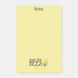 Save the Bees Post-It Notes