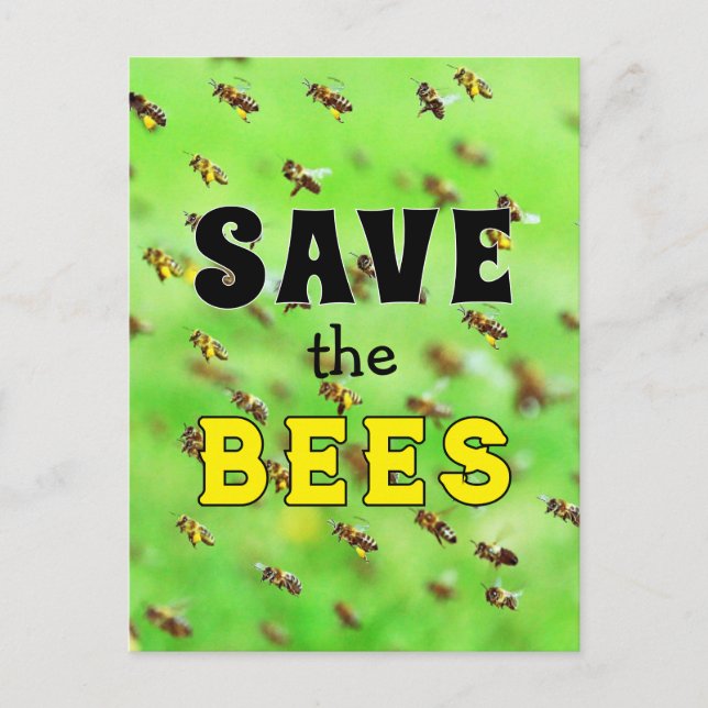 Save the Bees  Postcard (Front)