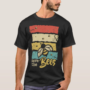 Save the Bees Retro Vintage Beekeeper Men Women T-Shirt