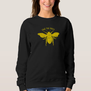 Save the Bees Retro Vintage Distressed Sweatshirt
