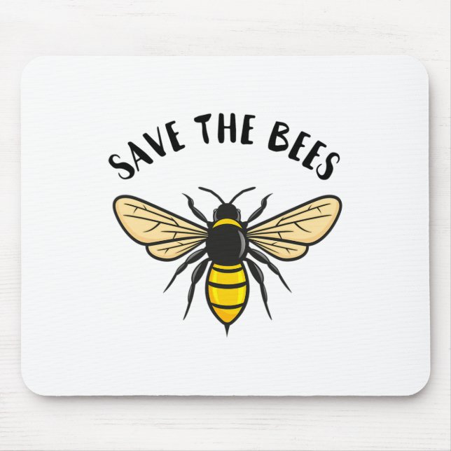 Save The Bees Save Our Planet Beekeeper Honey Eart Mouse Pad (Front)