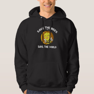 Save The Bees Save The World Beekeeper Beekeeping Hoodie
