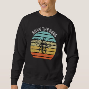 Save The Bees Shirt Retro Style Bee Climate Change