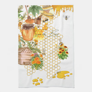 Save The Bees Tea Towel