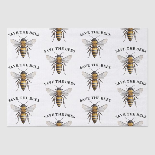 Save the Bees   Tissue Paper (Front)