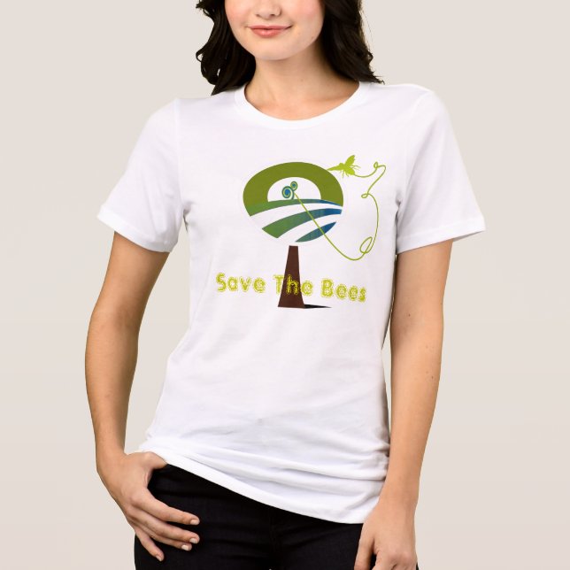 Save The Bees Tri-Blend Shirt (Front)