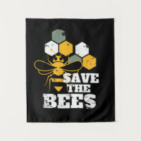 Save the Bees Vintage Retro Honey Beekeeper