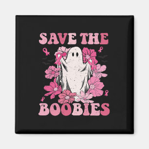 Save The Boo babies Pink Ghost Woman Breast Cancer Magnet