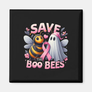 Save The Boo Bees Breast Cancer Warrior Halloween Magnet