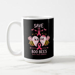 Save The Boo Bees Breast Cancer Women Halloween  Coffee Mug