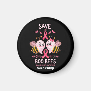 Save The Boo Bees Breast Cancer Women Halloween Magnet