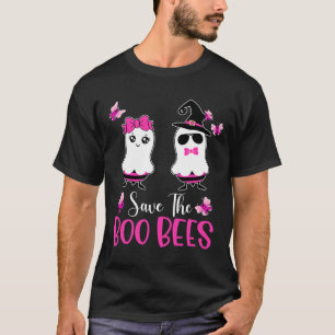 Save The Boo Bees Fun Breast Cancer Awareness Hall T-Shirt