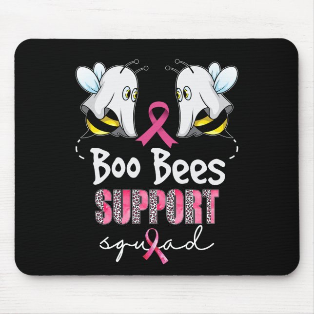 Save The Boo Bees Support Squad Breast Cancer Awar Mouse Pad (Front)