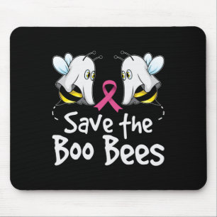 Save The Boobees Boo Bees Breast Cancer Awareness  Mouse Pad