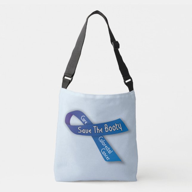 Save The Booty Colourectal Cancer Awareness Bag (Front)