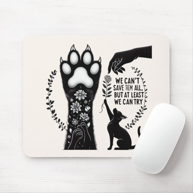 Save the Cats Mouse Pad (With Mouse)