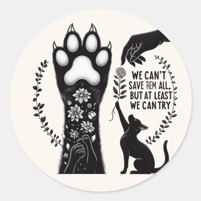 Save the Cats Sticker (Front)