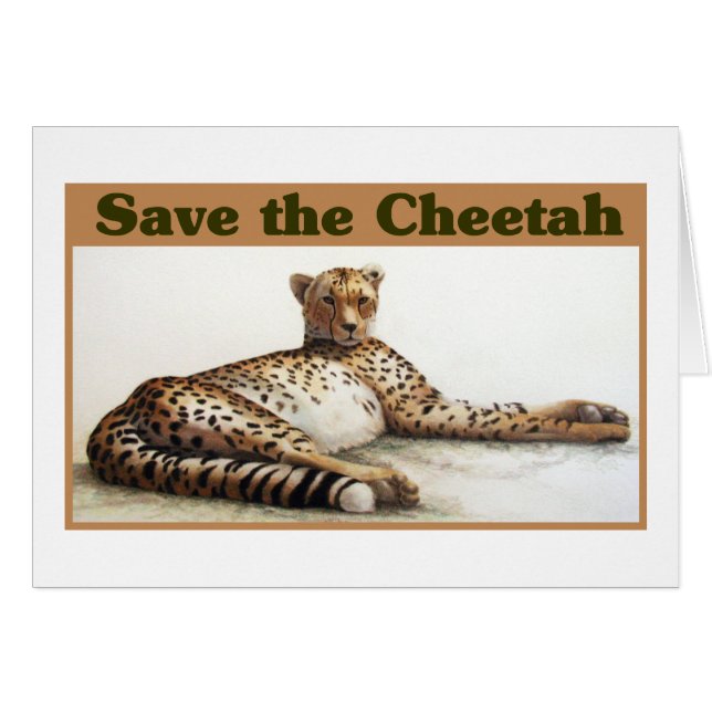 Save the Cheetah (Front Horizontal)