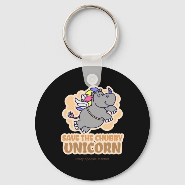 Save The Chub  Key Ring (Front)
