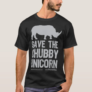 Save The Chubby Unicorn - Grey Classic T-Shirt