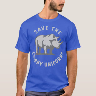 Save The Chubby Unicorn Rhinoceros T-Shirt