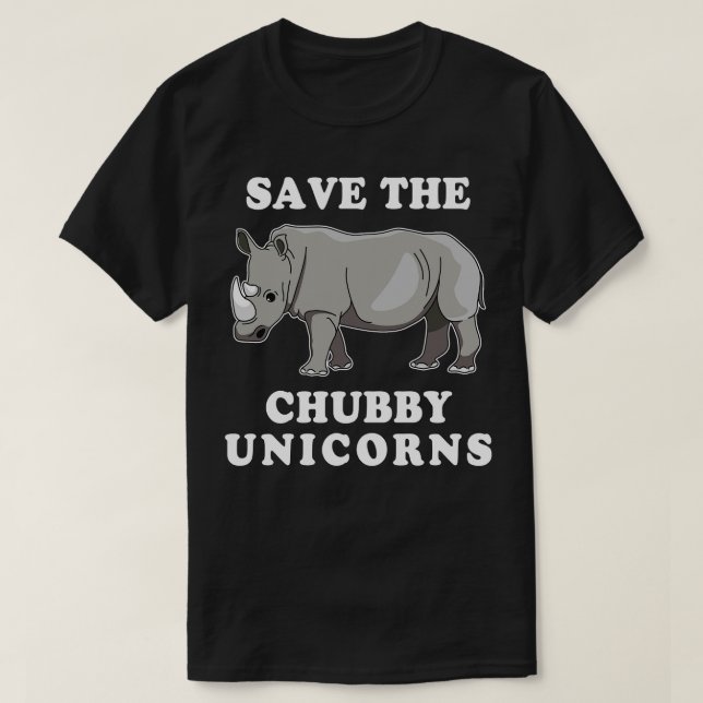 Save The Chubby Unicorns 3 T-Shirt (Design Front)