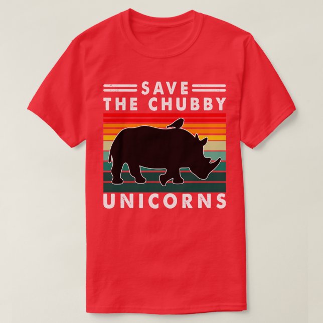 Save The Chubby Unicorns 8 T-Shirt (Design Front)