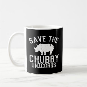Save The Chubby Unicorns Fat Rhino Coffee Mug