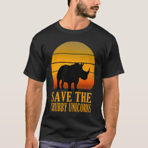 Save The Chubby Unicorns Mens Womens Kids Vintage T-Shirt