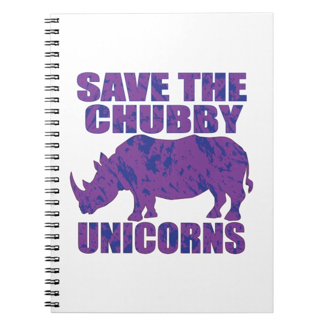Save-The-Chubby-Unicorns- Notebook (Front)