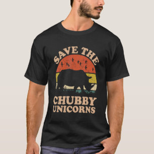 Save The Chubby Unicorns Rhino Animal Rights Acti T-Shirt