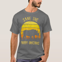 Save The Chubby Unicorns Rhino Sunset 