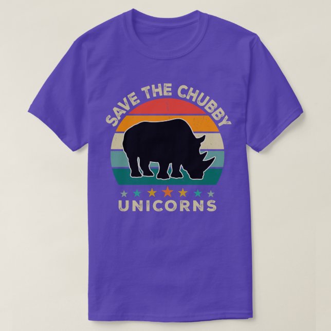 Save The Chubby Unicorns T-Shirt (Design Front)