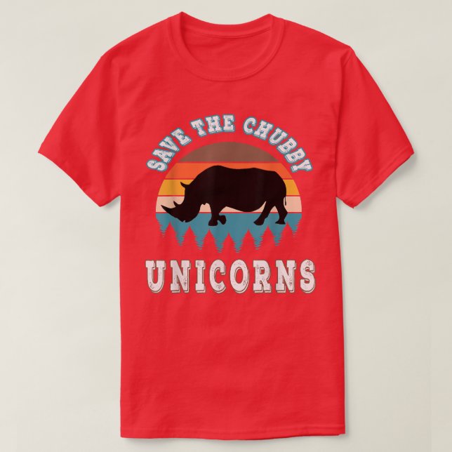Save the chubby unicorns T-Shirt (Design Front)
