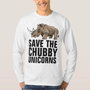 SAVE THE CHUBBY UNICORNS T-Shirts Tees