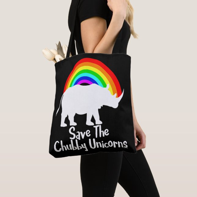 Save The Chubby Unicorns Tote Bag (Close Up)