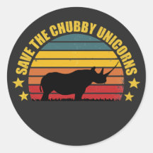 Save The Chubby Unicorns Vintage Funny Rhino lover