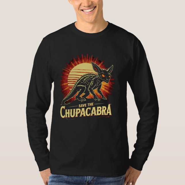 Save The Chupacabra Mystical Sunset T-Shirt (Front)